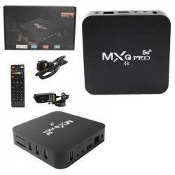 SMART TV 4K ANDROID 11.1 8G 128G ULTRA HD OTT BOX ANDROID TV QUAD CORE AD0274/8G PRETO - MXQ