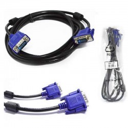 Cabo VGA 2 Metros Dex, Com Filtro, Macho VG18, Preto - 018-9572