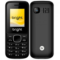 Celular Bright, Tela 1.77´, Câmera, Lanterna, Bluetooth, Rádio FM, Dual Chip, Preto - 0405