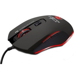 Mouse Gamer ELG Extreme Strike Soldier, USB, 6 Botões, 4800DPI, Com LED, Preto - MGSS
