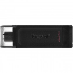 Pen Drive Kingston 32GB DataTraveler 70, USB TIPO-C 3.2, Preto - DT70/32GB