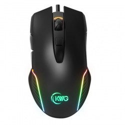 Mouse Gamer KWG Orion M1, 6 Botões, 7000DPI, LED RGB, Preto - ORION M1