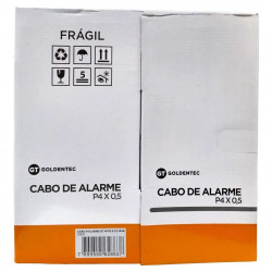 Cabo de Rede 305 Metros CAIXA Goldentec, GT 4PX0,5, Branco