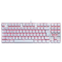 Teclado Mecânico Gamer Redragon Kumara K552W, LED, Switch Redragon MK2 Brown, ABNT2, Branco - K552W-2 (BROWN)