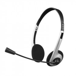 Headset Gamer C3Tech, P2, com Controlador de Volume, Prata - PH-01SI