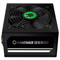 Fonte Gamemax, 600W, 80 Plus White, PFC Ativo, Preto - GS600