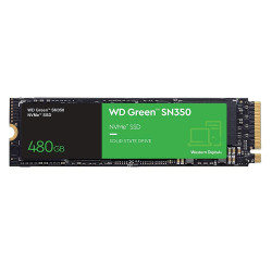 SSD WD Green SN350, 480GB, PCIe, M.2 NVMe, Leitura 2400MB/s, Escrita 1650MB/s - WDS480G2G0C