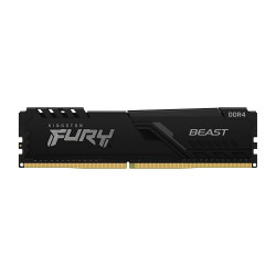 Memória Kingston Fury Beast, 8GB, 2666MHz, DDR4, CL16, Preto - KF426C16BB/8