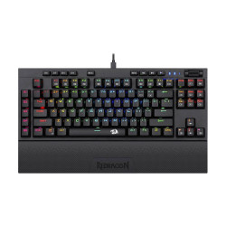 Teclado Mecânico Redragon Broadsword Pro, RGB, Switch Blue, ABNT2, Com Apoio de Pulso - K588RGB-PRO (PT-BLUE)