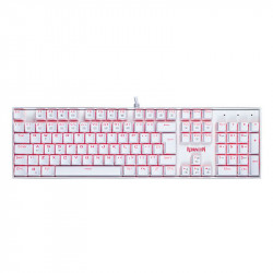 Teclado Mecânico Gamer Redragon Mitra K551W, LED Vermelho, Switch MK2 Brown, Branco - K551W (BROWN)