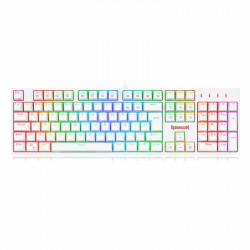 Teclado Mecânico Gamer Redragon Surara Pro RGB Branco, Switch Vermelho ABNT2 - K582W-RGB-PRO (PT-RED)