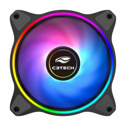 Cooler FAN C3 Tech, 120mm, LED RGB, Silencioso, Preto - F7-L250RGB