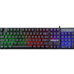 Teclado Gamer Fortrek Blackfire New, Led Rainbow, Teclas Multimídia, Preto - 75857