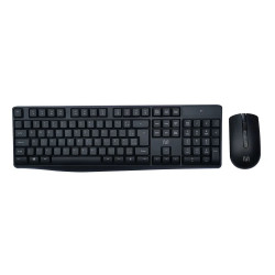 Teclado e Mouse Sem Fio Multi Multimídia, 1600 DPI, Conexão USB e 2.4Ghz, com Pilhas, Preto - TC270