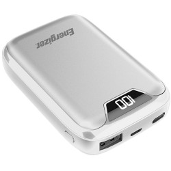 Carregador Portátil Power Bank Energizer, 10.000Mah, 2 Portas (1xUSB, 1XUSB-C), Branco - UE10042WE