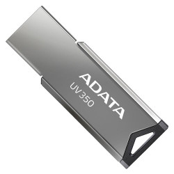 Pen Drive Adata 64GB UV350, USB 3.2, Metal - AUV350-64G-RBK