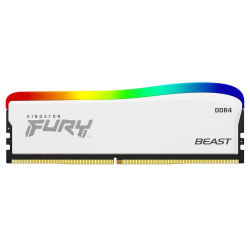 Memória Kingston Fury Beast Edição Especial, RGB, 16GB, 3200MHz, DDR4, CL16 DIMM, Branco - KF432C16BWA/16