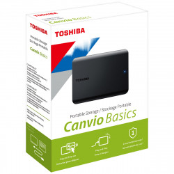 HD Externo Portátil 1TB Toshiba Canvio Basics, USB 3.0, Preto - HDTB510XK3AA