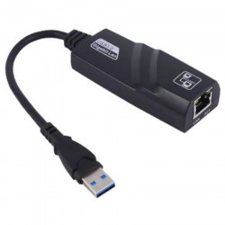 Cabo Conversor Extensor USB 3.0 Para RJ45, 10/100/1000Mbps, Preto - CB0410SK AD09