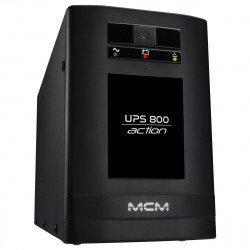 Nobreak MCM 800VA, UPS800 ACTION 3.1, 6 Tomadas, Trivolt Automático, Com Saida Para Bateria Externa, Preto - UPS0256