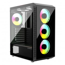 Gabinete Gamer Bluecase ONIX, mATX, mITX, Lateral Vidro, USB 3.0, Sem Fan,  Sem Fonte, Preto - BG-047