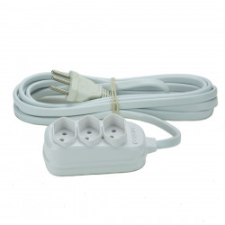 Extensão 2 Metros Tripolar Fiolux, 3 Tomadas, Branco - 25300302555