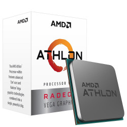 Processador AMD Athlon 3000G, AM4, Cache 5Mb, 3.50GHz, Dual Core, 4 Thread, AM4, Radeon VEGA 3 - YD3000C6FHSBX