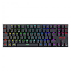 Teclado Mecânico Gamer Redragon Kumara Pro, Wireless e Bluetooth, RGB, Switch Blue, ABNT2, Black - K552RGB-BRS-B