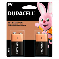 Bateria Alcalina 9V Duracell, Com Duas Pilhas - MN1604