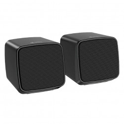 Caixa de Som C3Tech SP-40, Áudio 2.0, Conexão P2, 6W, Preta - SP-40BK