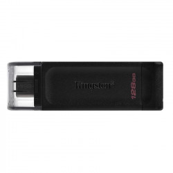 Pen Drive Kingston 128GB DataTraveler 70, USB, Type-C 3.2, Preto - DT70/128GB