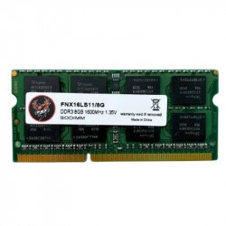 Memória Para Notebook FNX, 8GB, 1600MHz, DDR3, CL11, Preto - FNX16LS11/8G