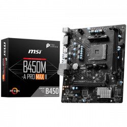 Placa Mãe MSI B450M-A PRO MAX II, Chipset B450, AMD AM4, mATX, DDR4, DVI HDMI