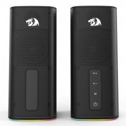 Caixa de Som Gamer Redragon Connie, RGB, Stereo 2.0, USB, 3.5mm, Bluetooth, Preto - GS814