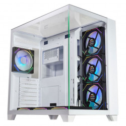 Gabinete Gamer K-Mex Tiger Shark, CG-W4J1, ATX, Mid Tower, Vidro Temperado, Sem Fonte, Sem Fan, Branco - CGW4J1RH002CB0X