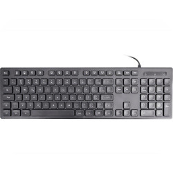 Teclado K-Mex KM-D628, Multimidia, Perfil Baixo, USB, ABNT2, Preto - KMD628U0001CB0X