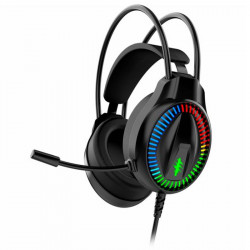 Headset Gamer K-Mex AR99, USB, RGB, Drivers 50mm, Com Adptador P2 Para P3, Preto - AR9935SS21PPB1X