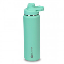 Garrafa Térmica Goldentec GT Colors CL 3 Inox 750ml, Com Tampa, Bico e Base Emborrachado, Verde Claro - 63126