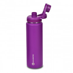 Garrafa Térmica Goldentec GT Colors 3 Inox 750ml, Com Tampa, Bico e Base Emborrachado, Roxo - 63129