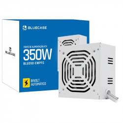 Fonte Bluecase, 350W, PFC Ativo, Com Cabo, Com Caixa, Branco - BLU350-EWPFCBX