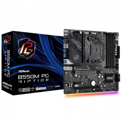 Placa Mãe ASRock B550M PG Riptide, Chipset B550, AMD AM4, MATX, LED RGB, DDR4, HDMI DP - B550M PG Riptide