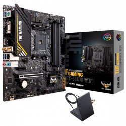 Placa Mãe Asus TUF Gaming A520M-PLUS WIFI, Chipset A520, AMD AM4, mATX, LED RGB, DDR4 - 90MB17F0-M0EAY0