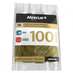 Liga Elastico Mercur Super Amarelo 18, 100 UND, 50G, Amarela - B0501020407007