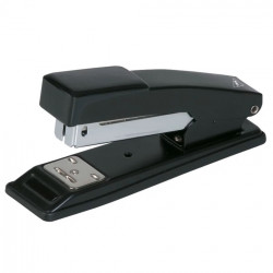 Grampeador Metal Bazze B5945, 11cm, 20 Folhas no Grampo 26/6, Preto - 614533