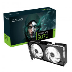 Placa de Vídeo Galax RTX 5070 1-Click OC 2X V2, NVIDIA GeForce, 12GB GDDR7, ARGB, DLSS, Ray Tracing - 57NON7MDBROC