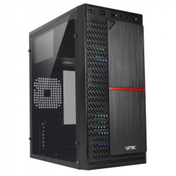 Gabinete Gamer Vinik Plate, Lateral Acrilico, Com 2 Fans, Preto - GGPACBK