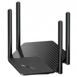 Roteador Mercusys MR80X, Wireless Dual Band, 6 AX3000, 4 Antenas, Easymesh, Gigabit, Preto - MR80X