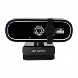 Webcam C3Tech, QHD 2K, Plug and Play, 30FPS, Preto - WB-200BK