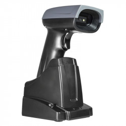 Leitor de Código de Barras e QR K-Mex, USB, 1D e 2D, Com Suporte, Preto - LBSM801