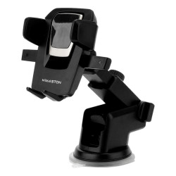 Suporte Universal Veicular Para Smartphone e Celular H`Maston, Preto - CJ-02